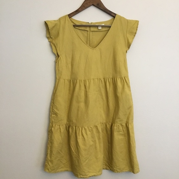 Goodthreads Flutter Sleeve Boho Peasant Mini Dress Size S - Picture 4 of 13